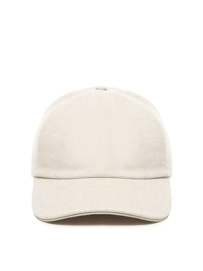 Berretto da baseball in lana Beige