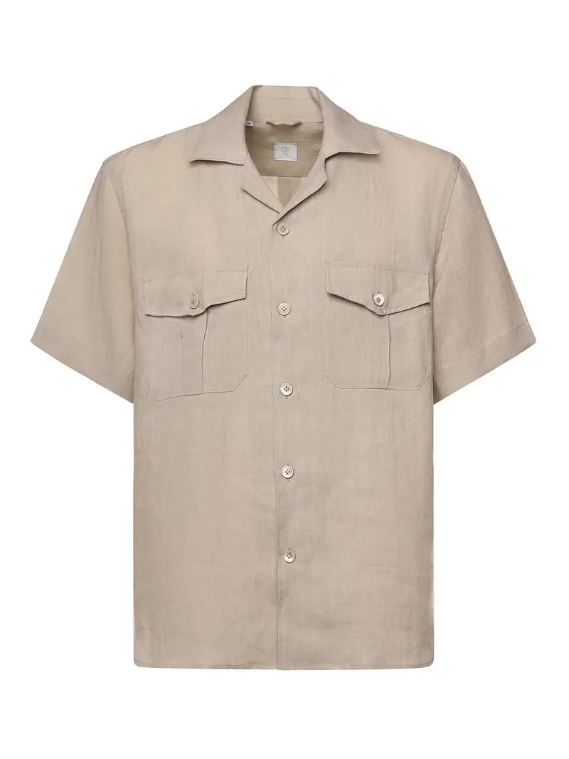 Camicia di lino Beige