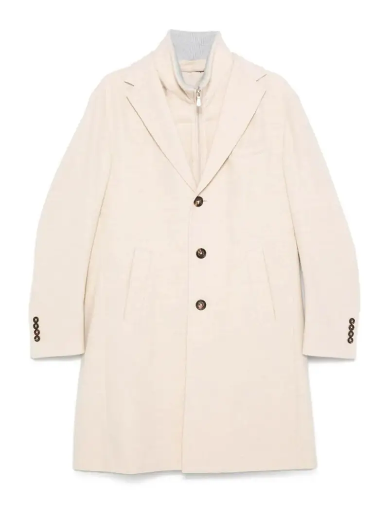 Cappotto a petto singolo Beige