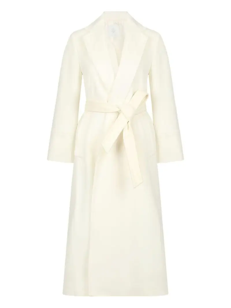 Cappotto panna con cintura miniatura 2