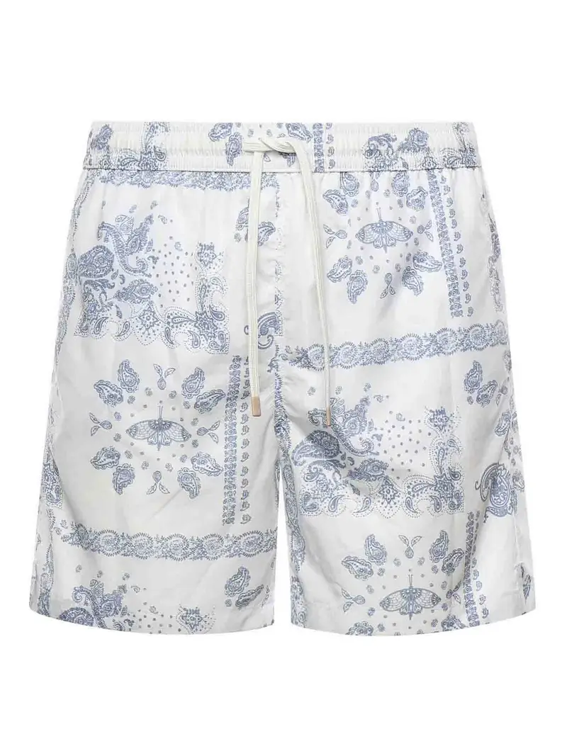 Costume da bagno in nylon stampato Marrone