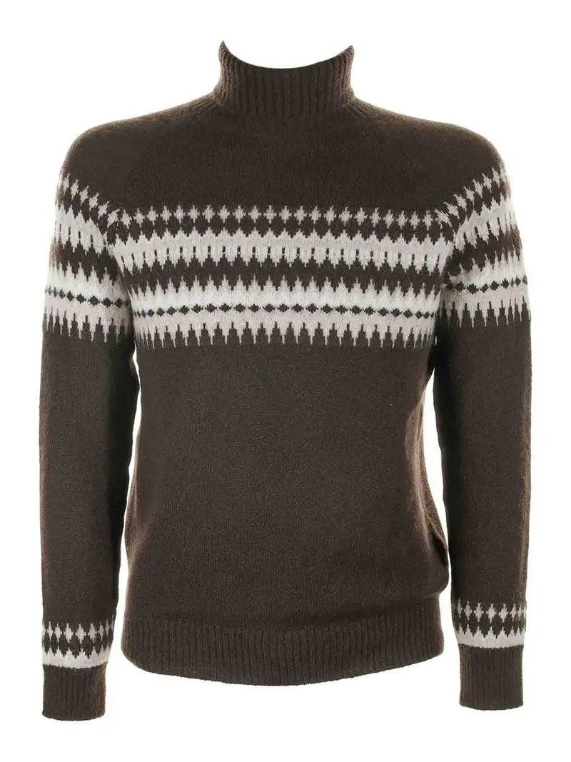 Dolcevita Fantasia In Seta Cashmere Marrone