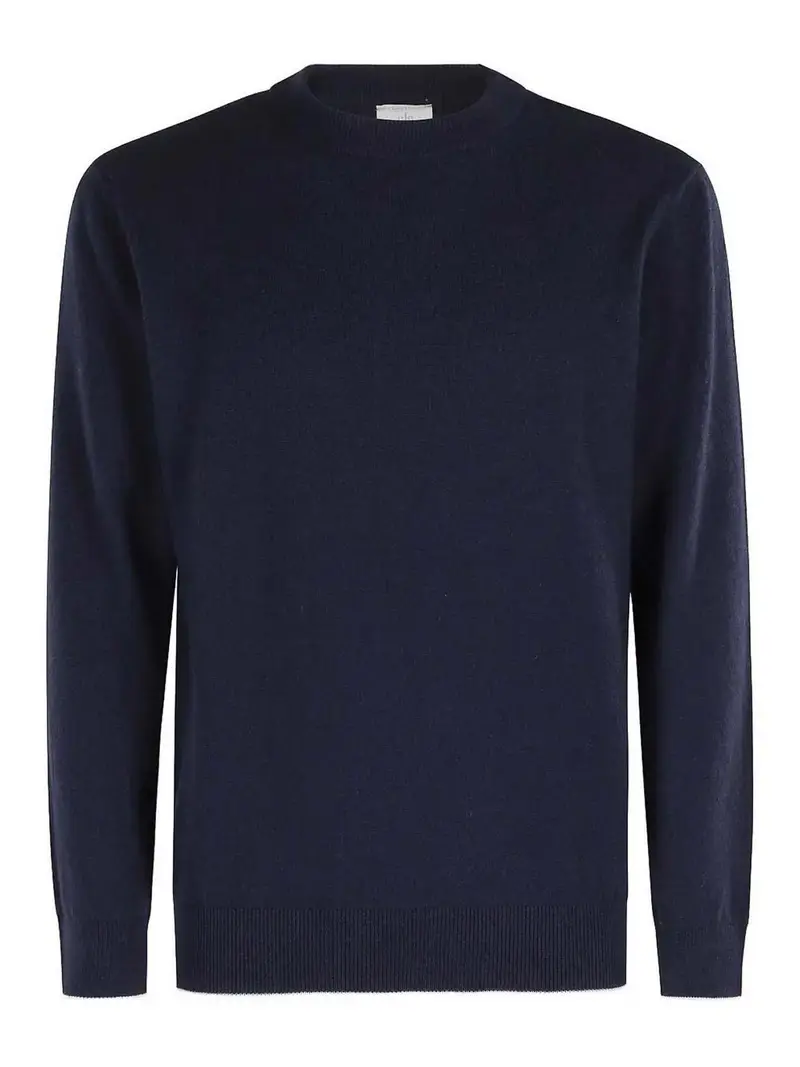 Maglia Girocollo Blu Grigio Chiaro