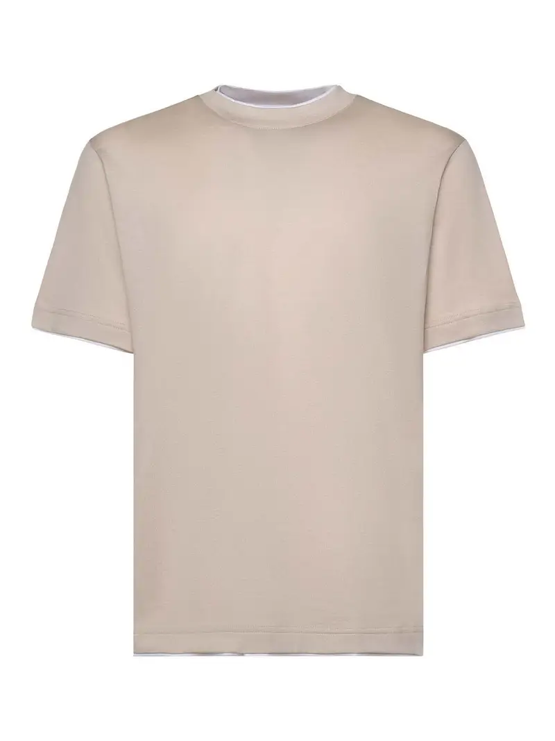 Maglietta in cotone Tortora