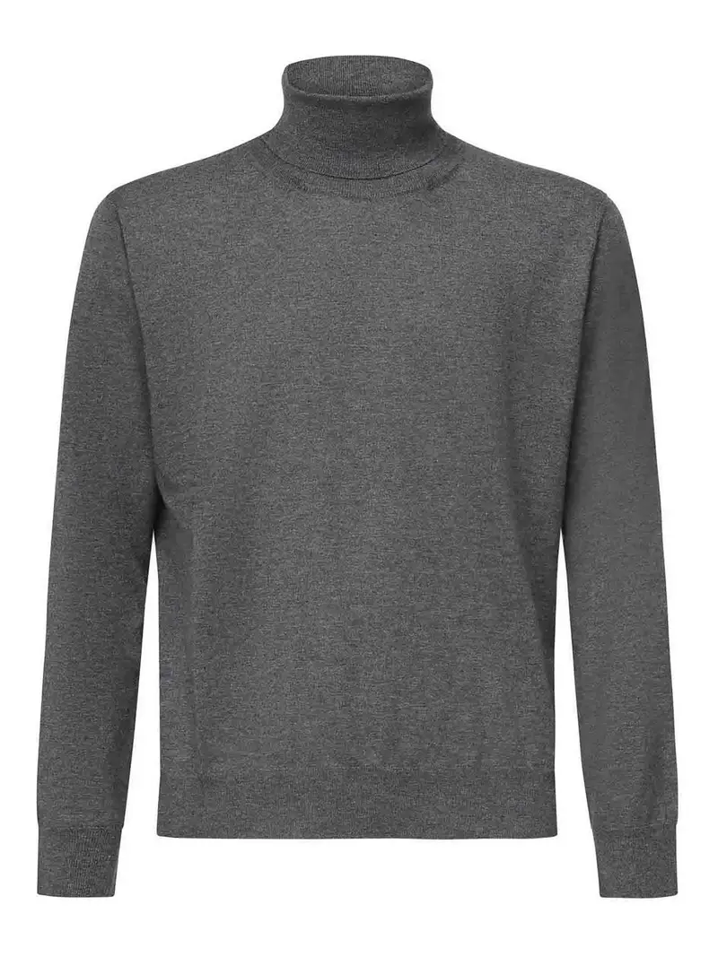 Maglione dolcevita in cashmere Grigio