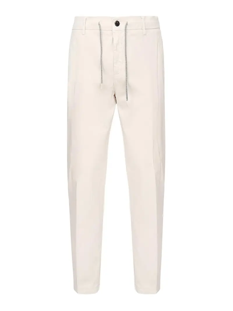 Pantaloni da jogging in cotone Beige