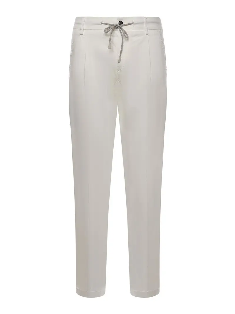 Pantaloni di cotone Bianco