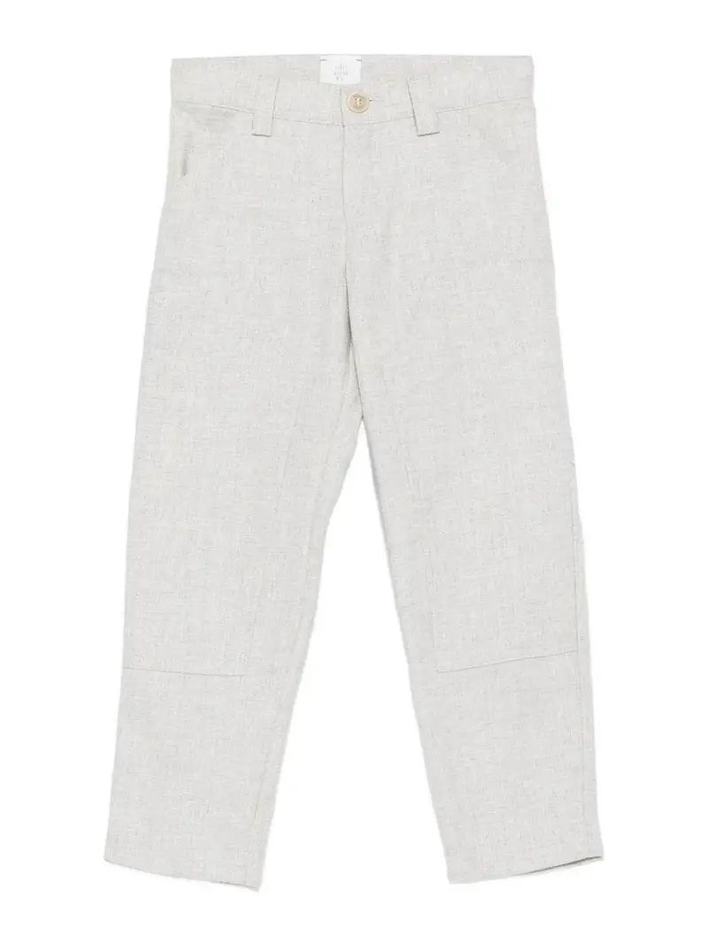 Pantaloni In Lana Grigio