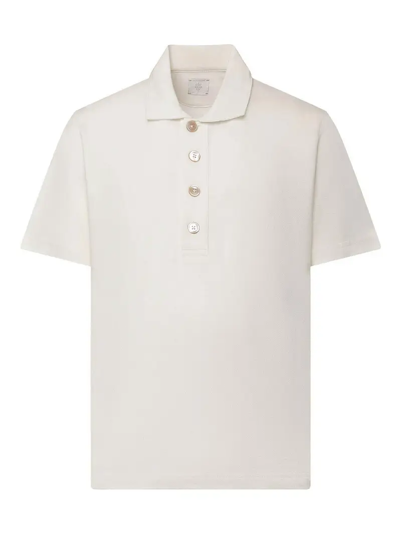 ELEVENTY Polo Bianco 4272325