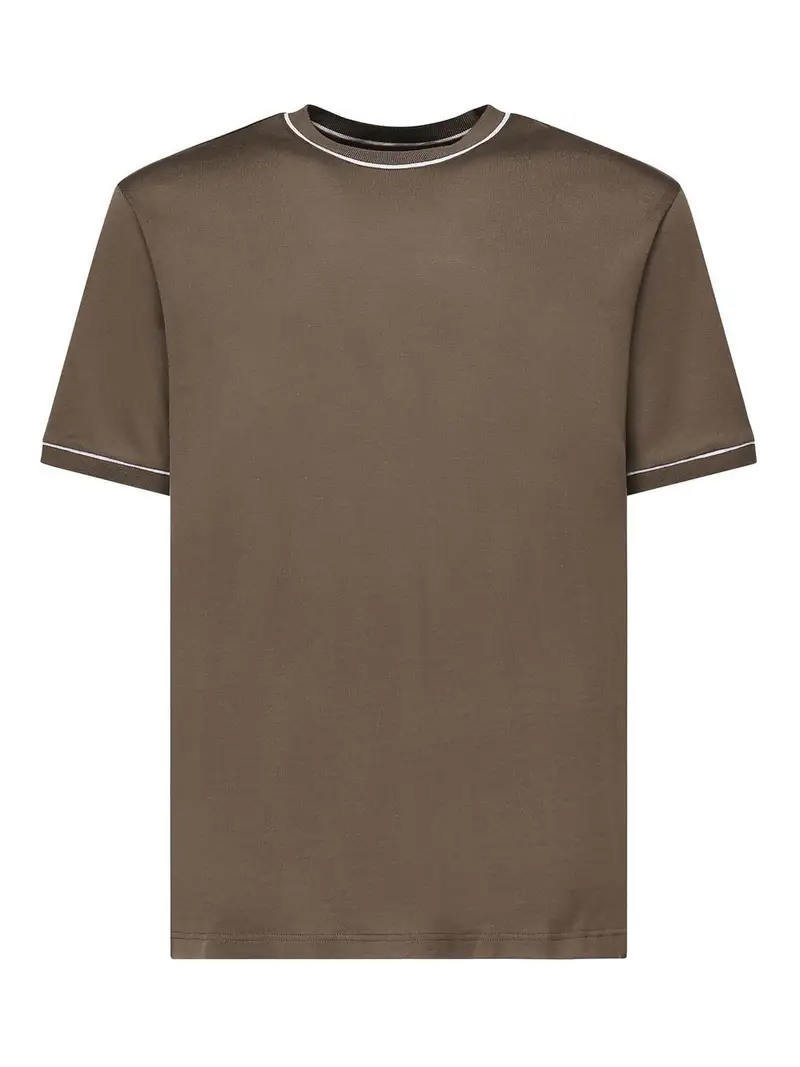 T-shirt in cotone Marrone