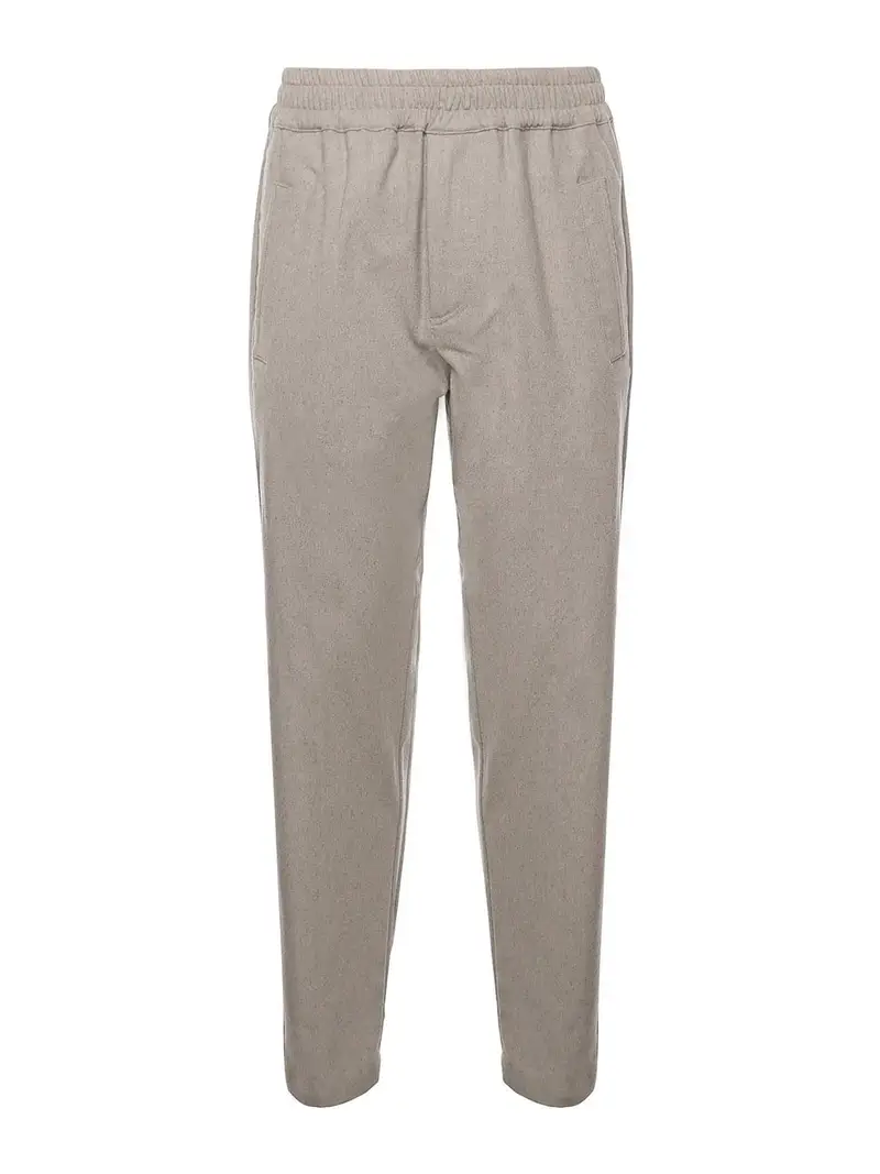 Wool And Cashmere Joggers Beige