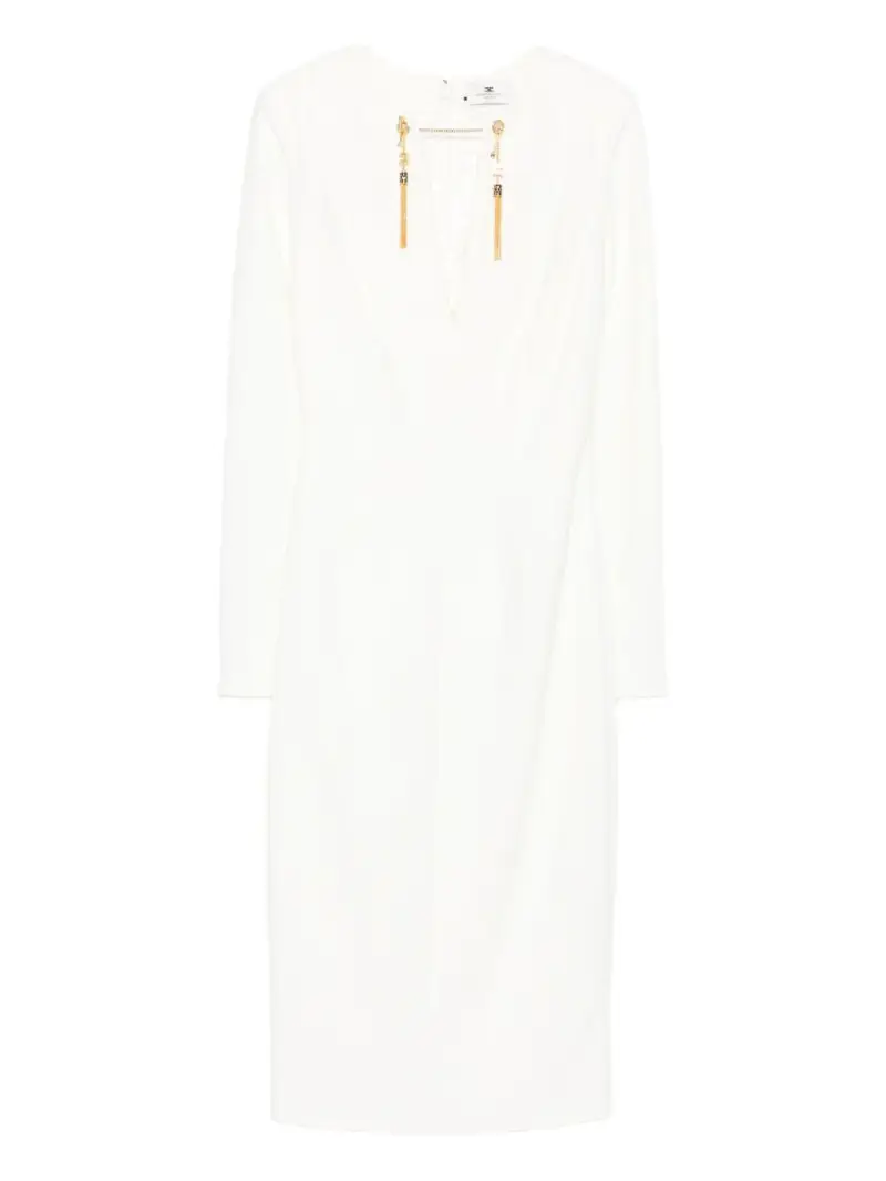 Abito con Scollo a V Avorio