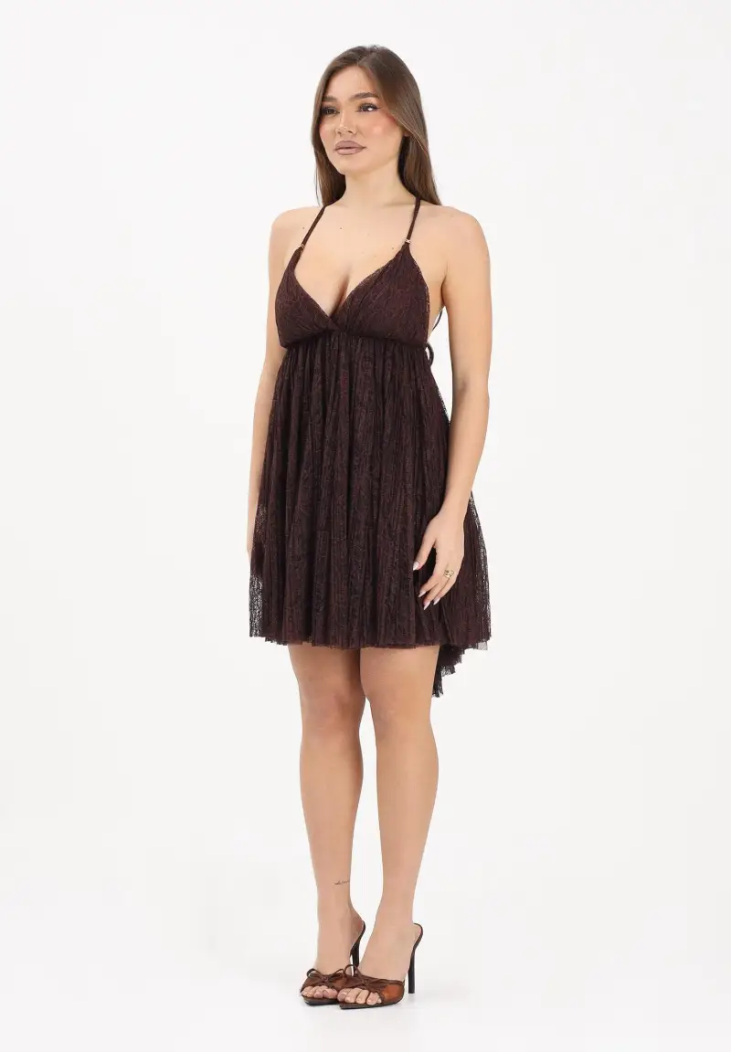 Abito corto cacao da donna