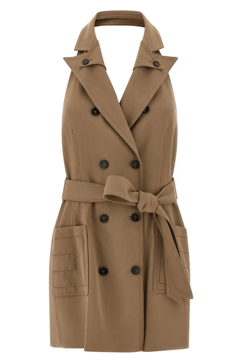 ELISABETTA FRANCHI Gilet Beige 3975291