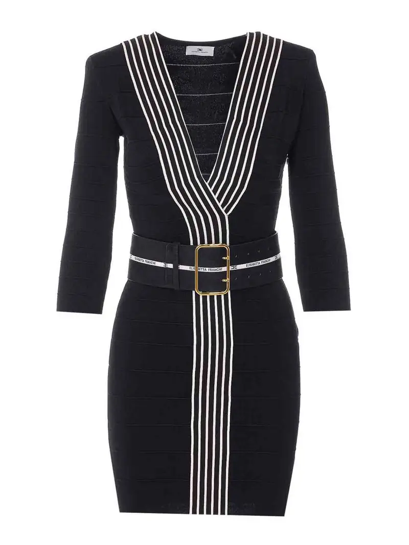 Abito in maglia Nero