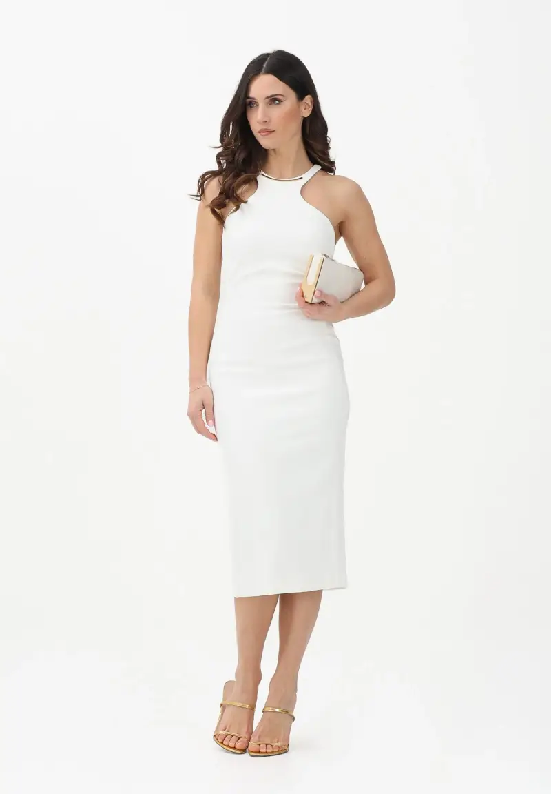 Abito midi avorio da donna miniatura 2