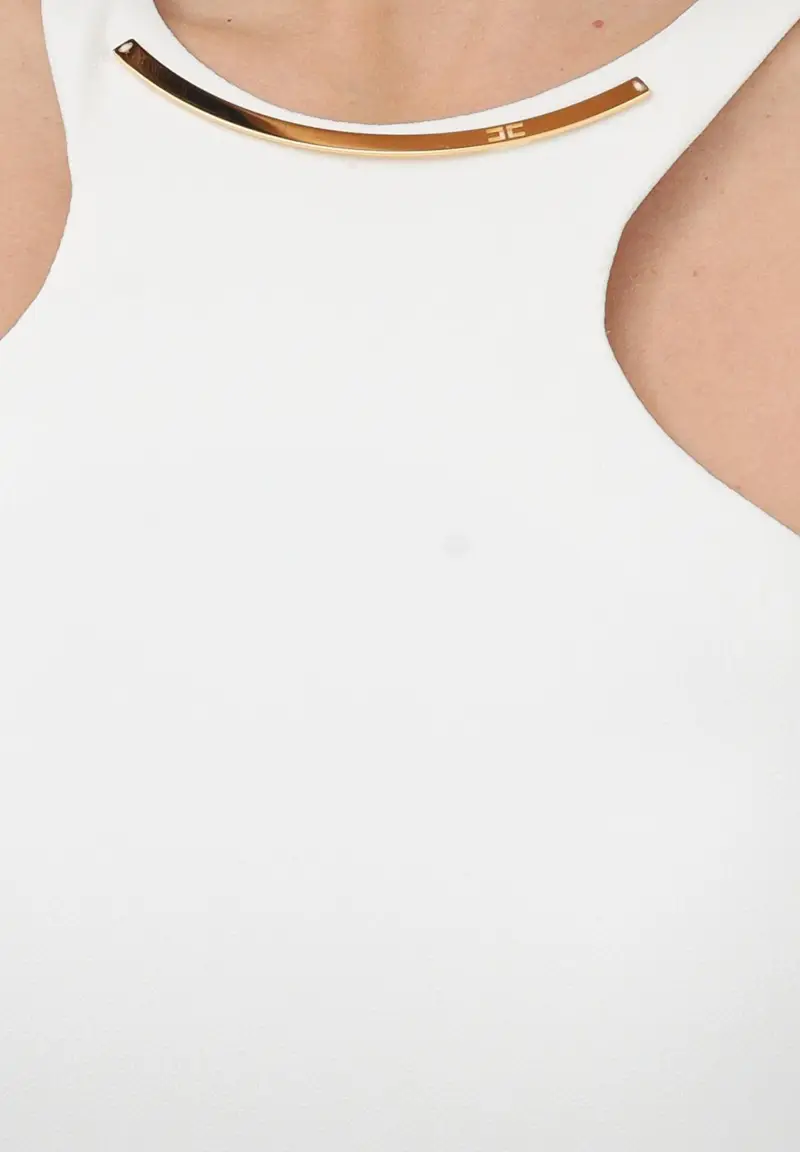 Abito midi avorio da donna miniatura 3