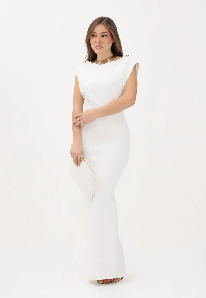 Abito midi avorio da donna miniatura 2