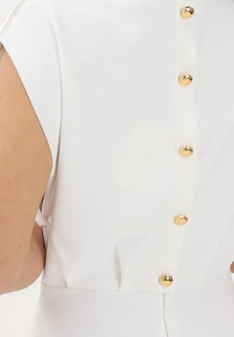 Abito midi avorio da donna miniatura 3