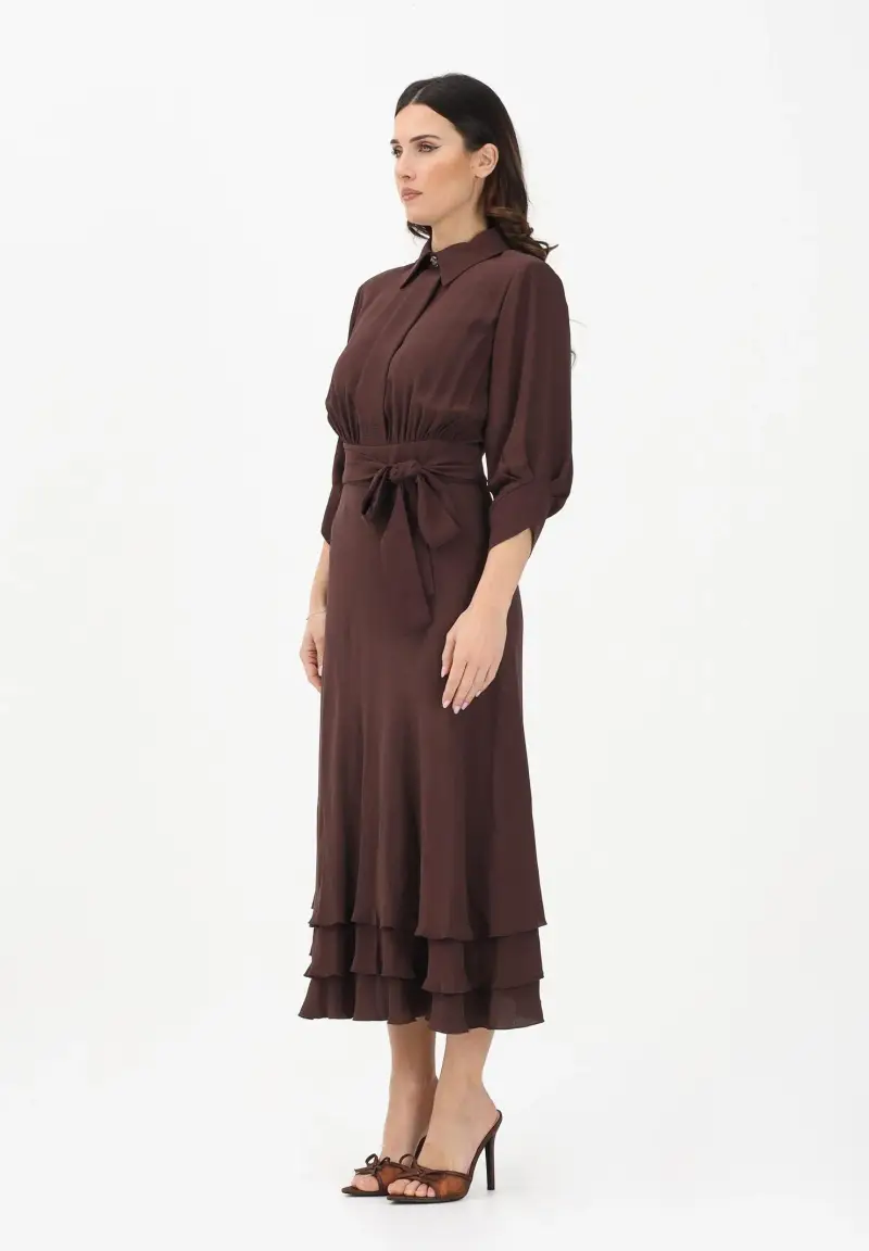 Abito midi cacao da donna