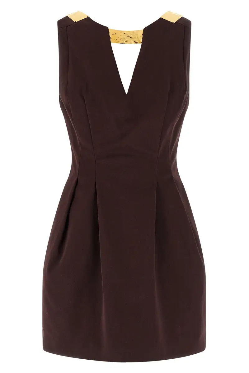 Abito Placche Metallo Marrone