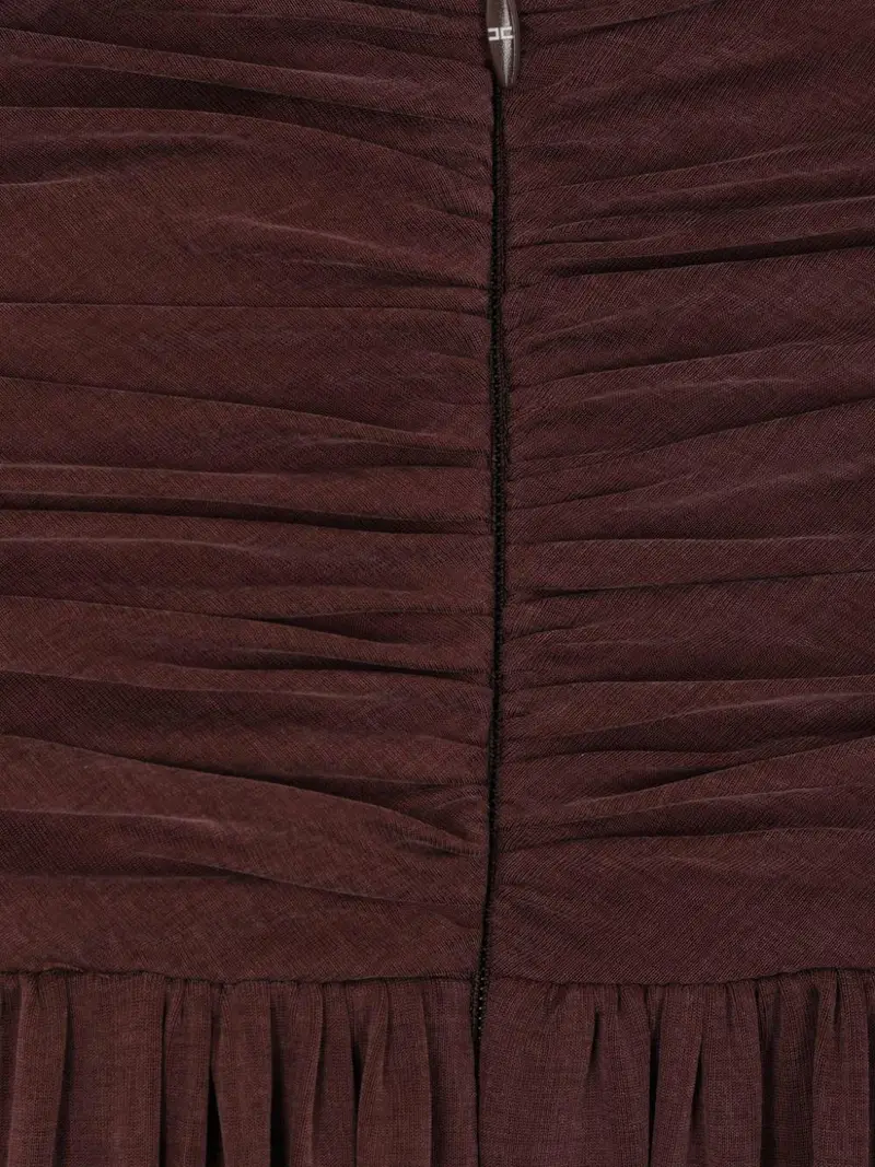 Abito Red Carpet in jersey con scollo sulla schiena cacao miniatura 2