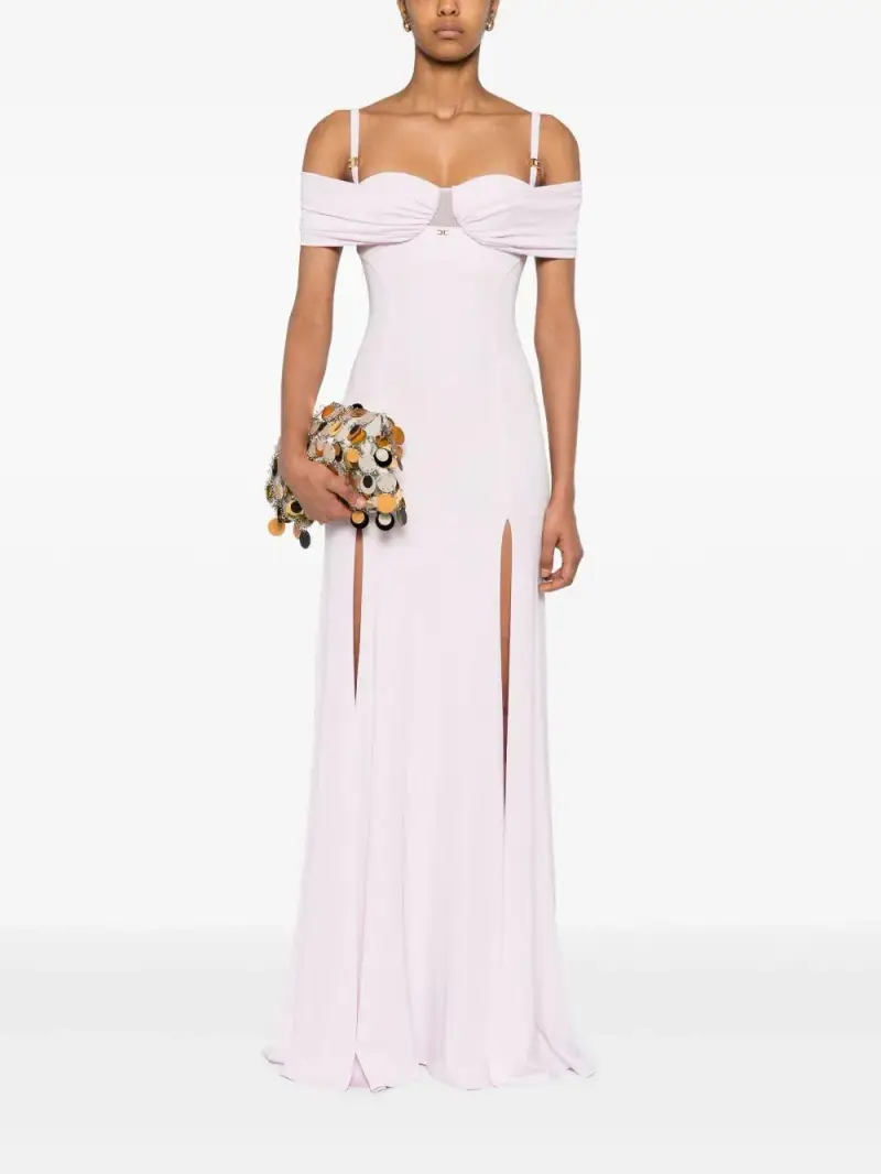 Abito Red Carpet in jersey crêpe con corsetto quarzo miniatura 2