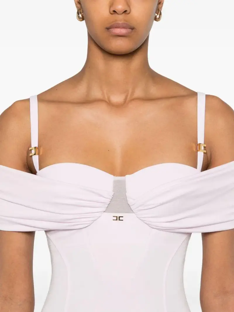 Abito Red Carpet in jersey crêpe con corsetto quarzo miniatura 3