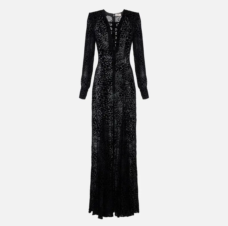 Abito Red Carpet in velluto dévoré