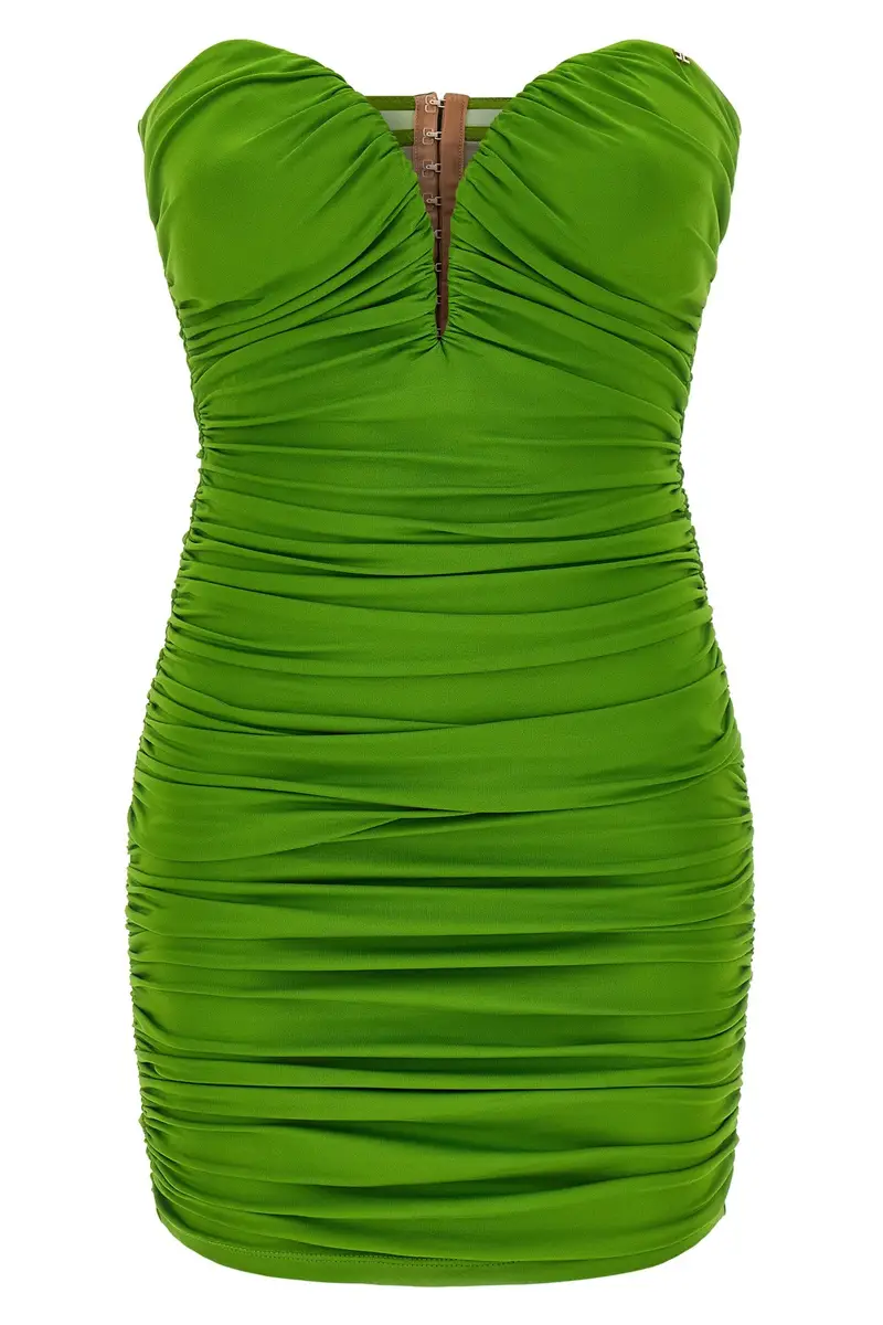 Abito Scollo A Cuore Verde