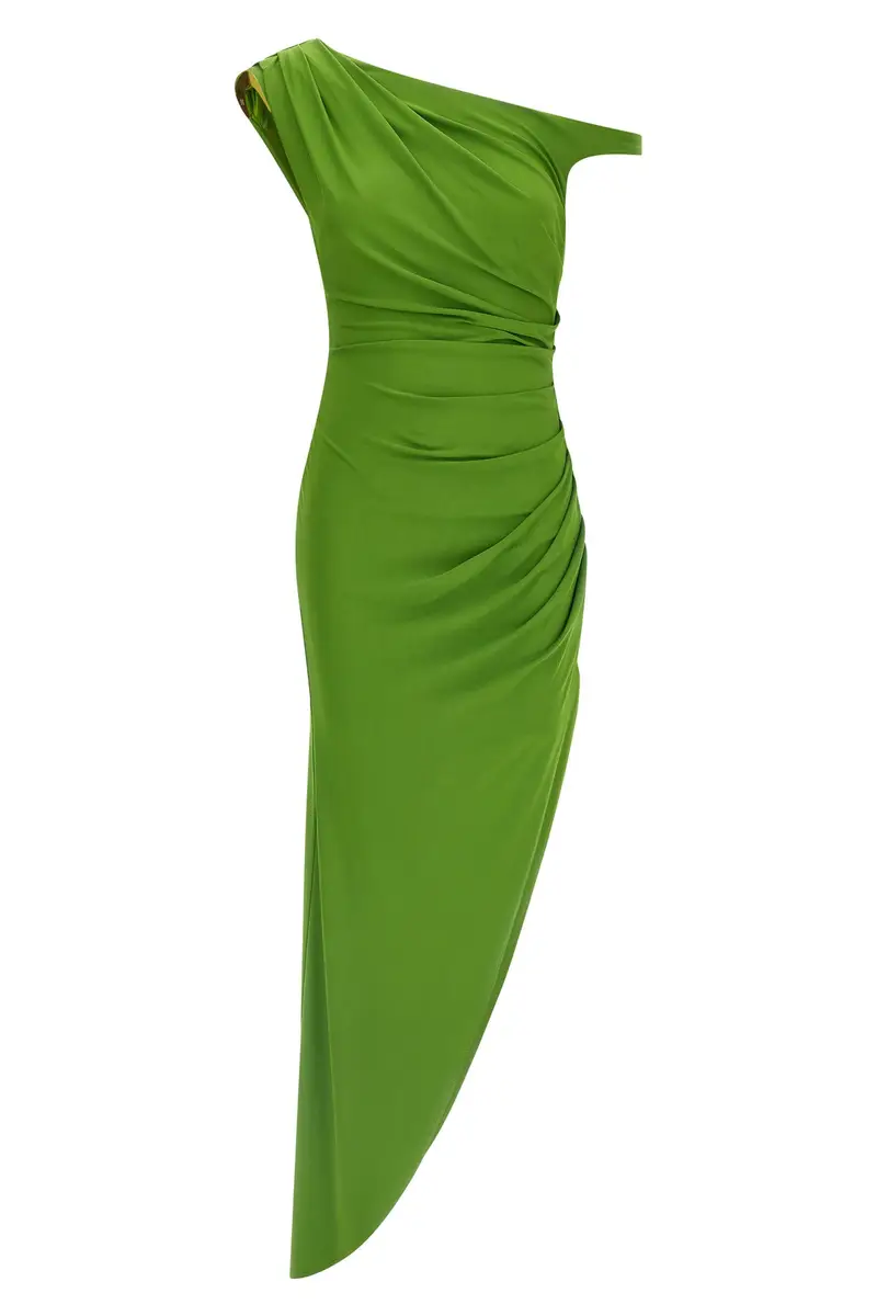 Abito Spallina Gioiello Verde