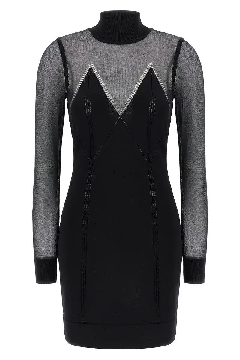 Abito Trasparenze Nero