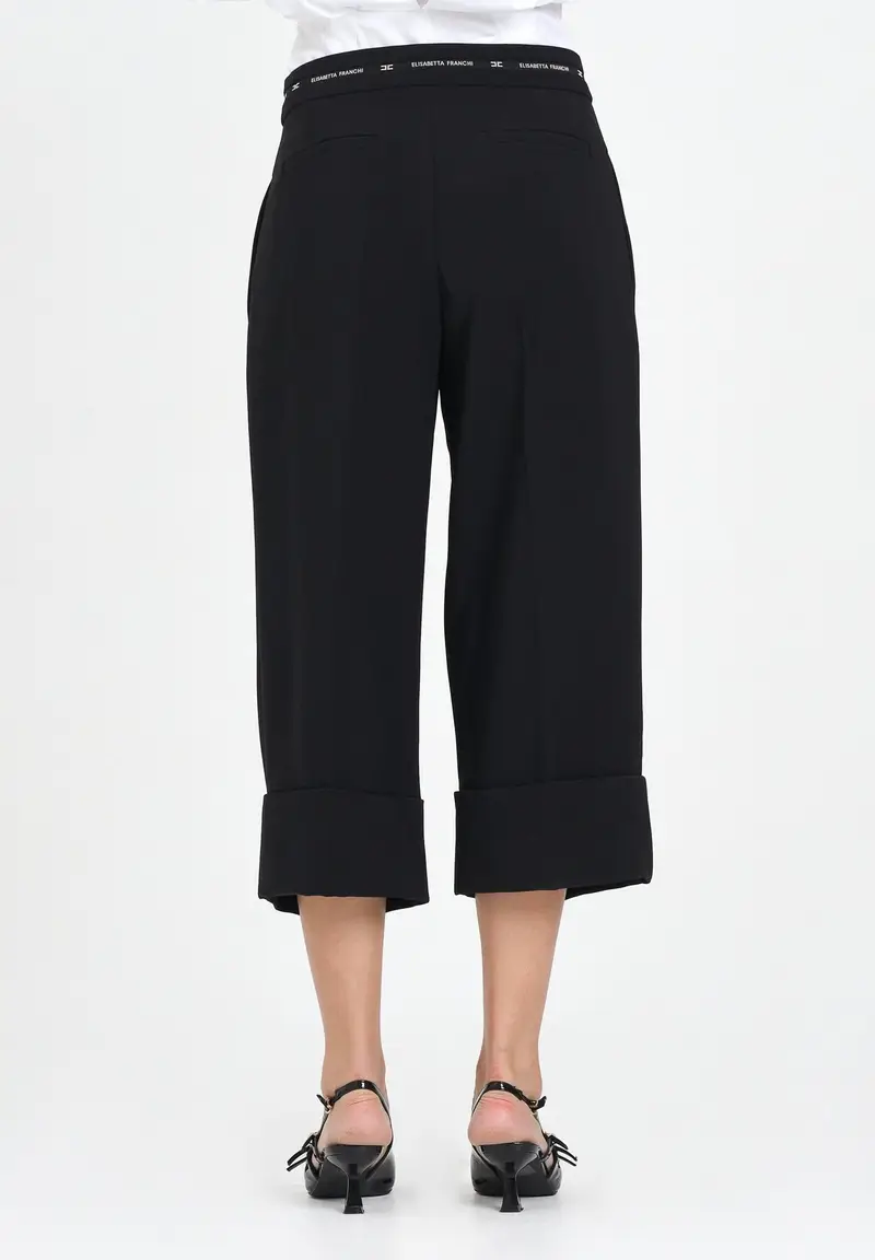 ELISABETTA FRANCHI Bermuda Donna Nero 1144406 miniatura 3