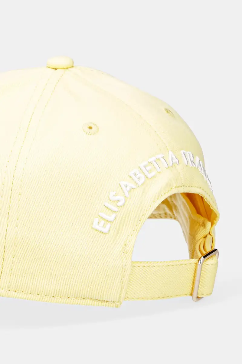 berretto da baseball in cotone colore giallo con applicazione CL06F51E2 miniatura 3