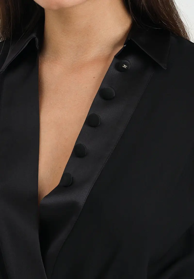 ELISABETTA FRANCHI Body Donna Nero 1144501 miniatura 2