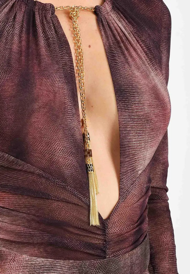 ELISABETTA FRANCHI Body Donna Bordeaux 1284891 miniatura 2