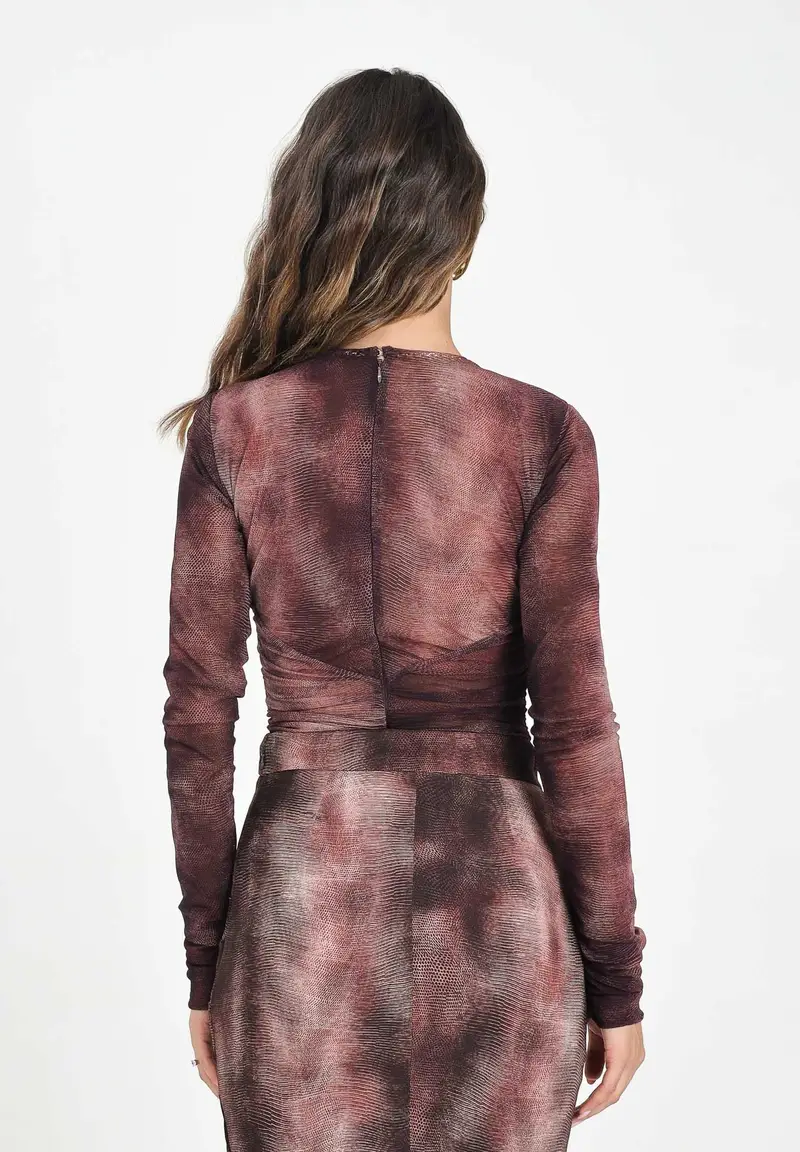 ELISABETTA FRANCHI Body Donna Bordeaux 1284891 miniatura 3