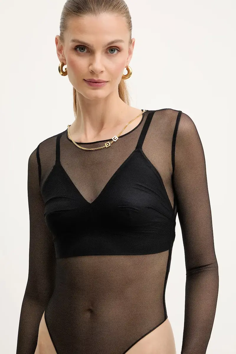 ELISABETTA FRANCHI Body Donna Nero 3890074 miniatura 4