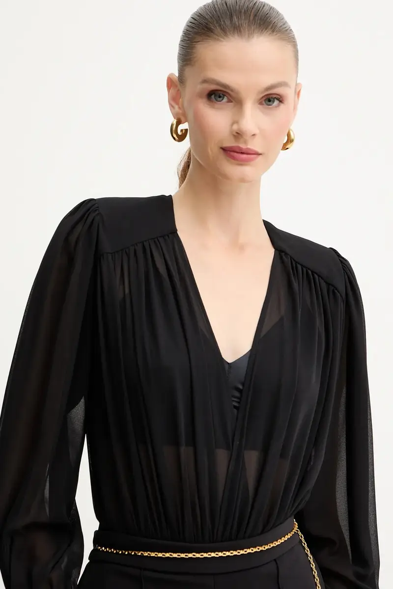 ELISABETTA FRANCHI Body Donna Nero 3890076 miniatura 5