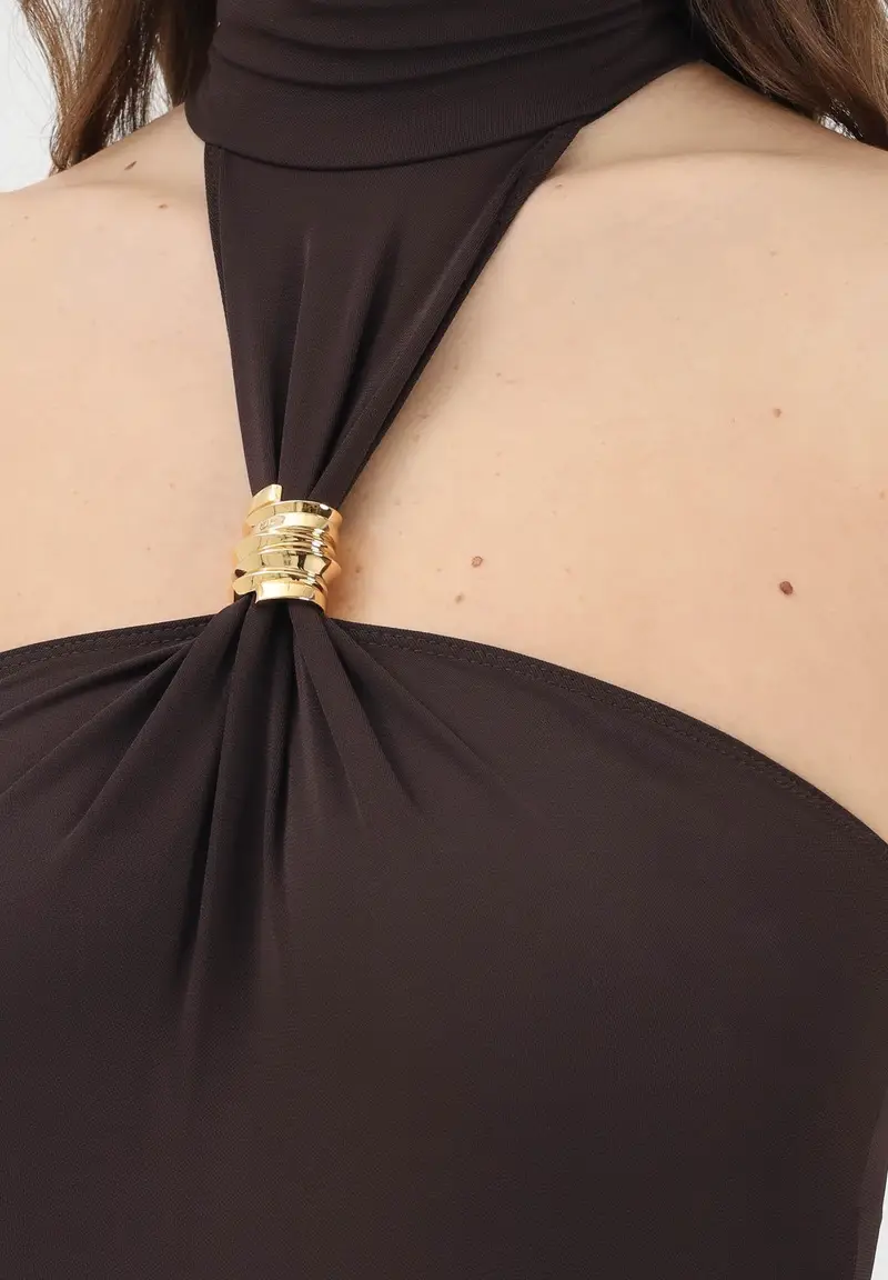 ELISABETTA FRANCHI Body Donna Marrone 4180026 miniatura 3