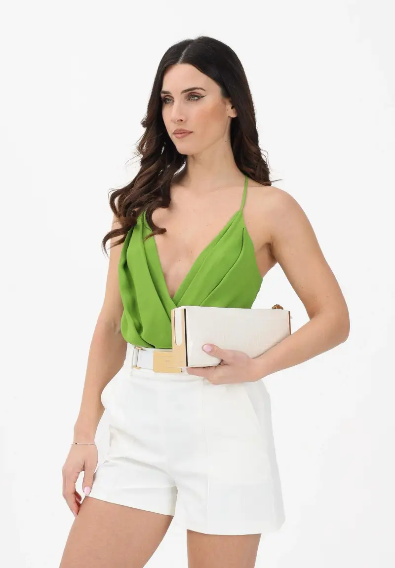 ELISABETTA FRANCHI Body Donna Verde 4158223 miniatura 2