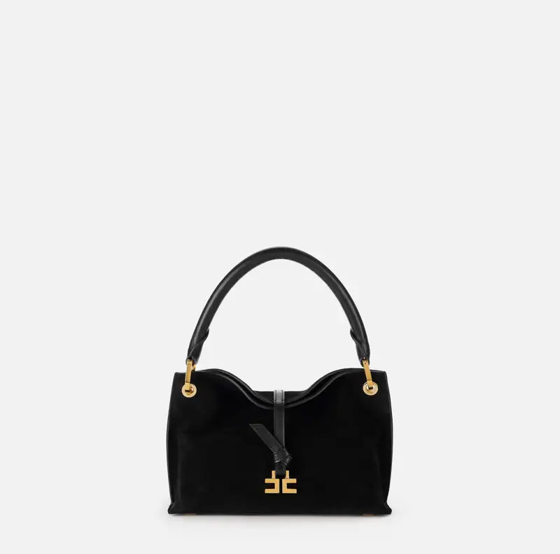 Borsa a mano Boulevard piccola in camoscio