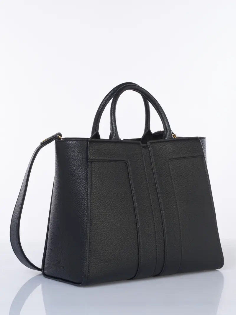 borsa a mano da donna Elisabetta Franchi medium in similpelle con pochette NERO miniatura 2