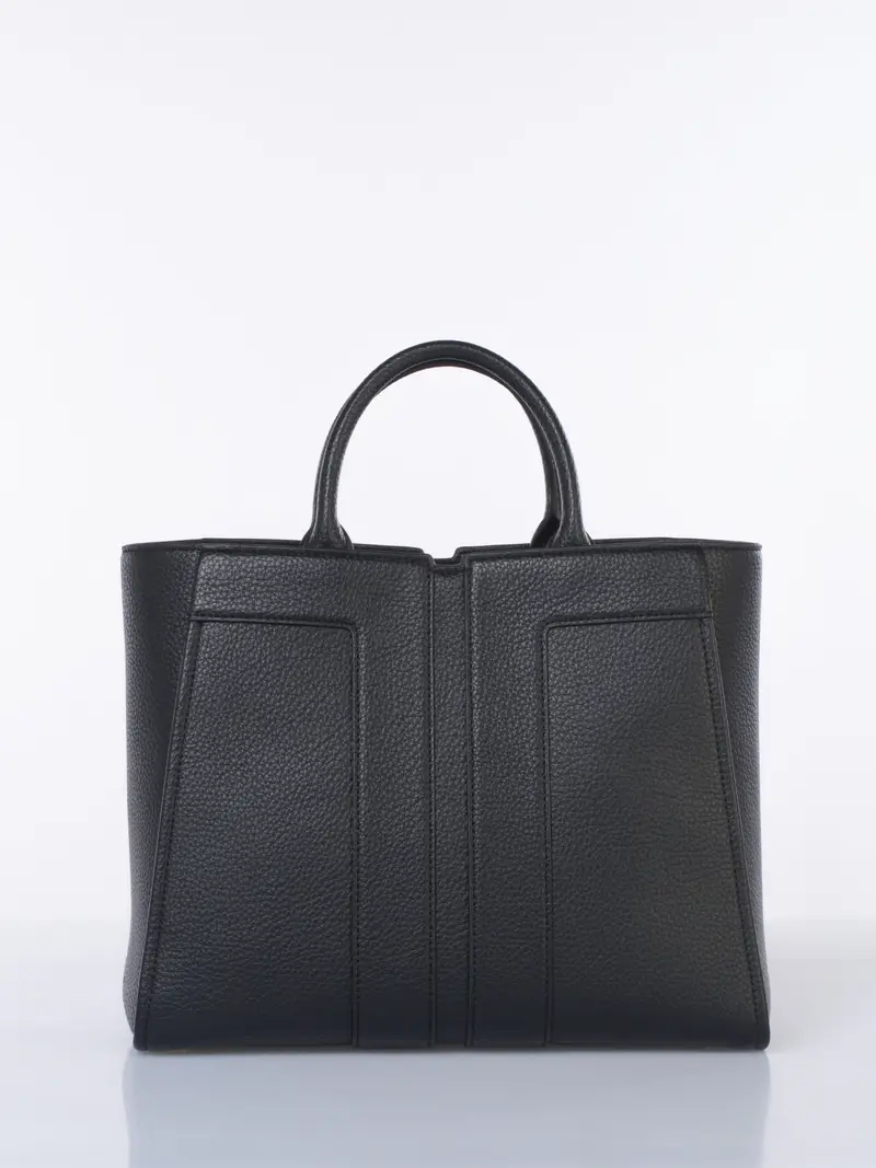 borsa a mano da donna Elisabetta Franchi medium in similpelle con pochette NERO