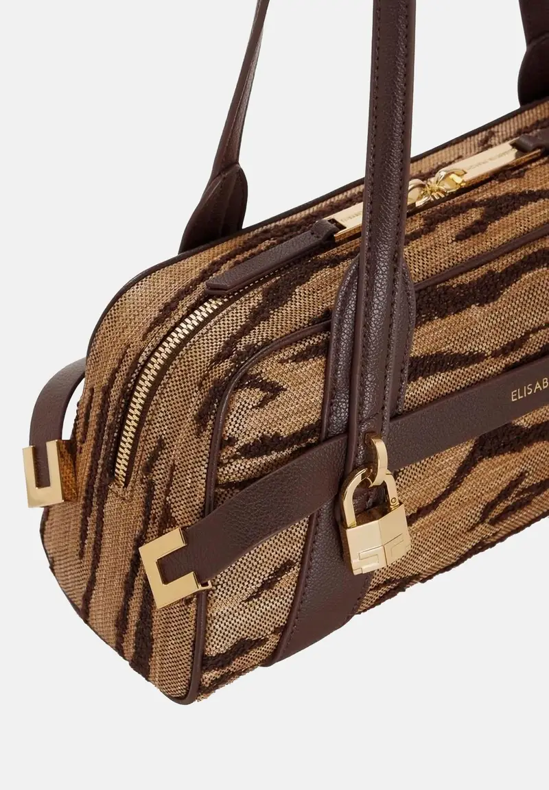 ELISABETTA FRANCHI Borsa a spalla Donna Marrone 4267809 miniatura 3