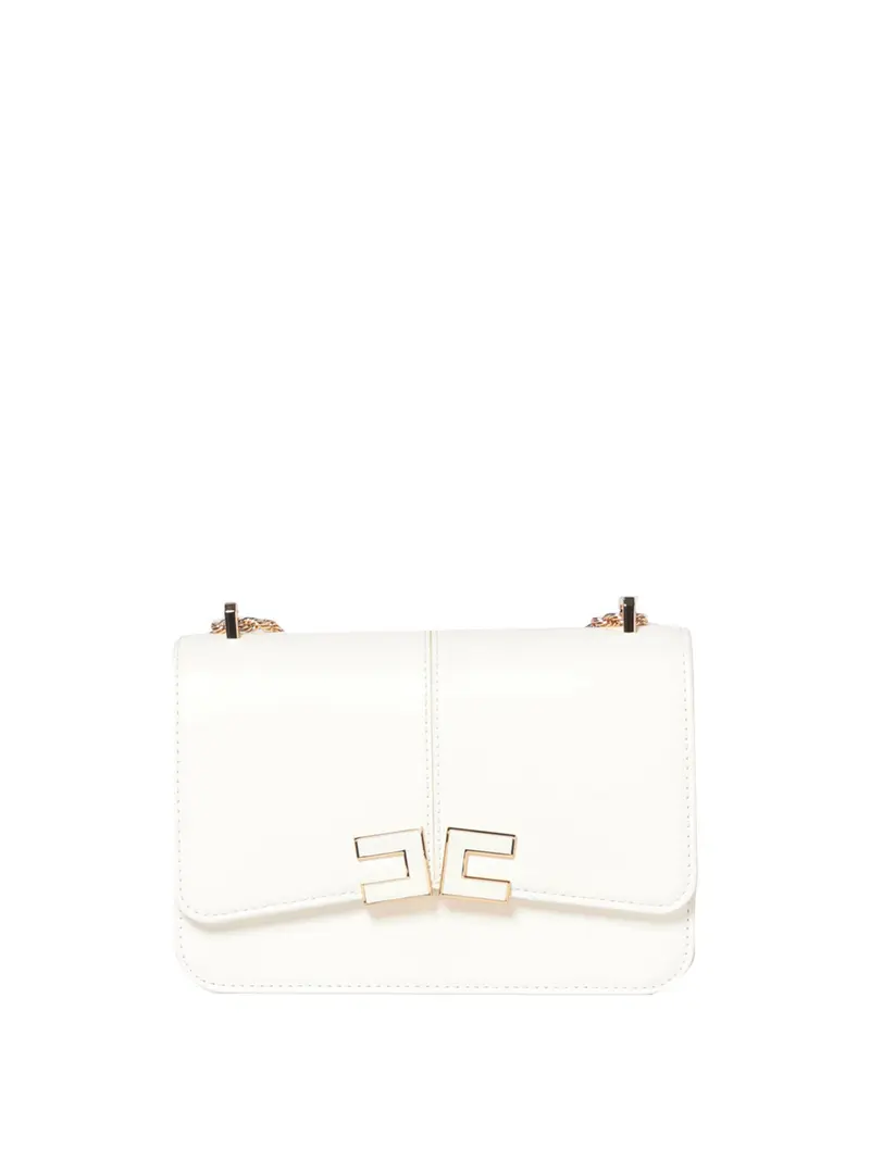 borsa a tracolla elisabetta franchi da donna - avorio