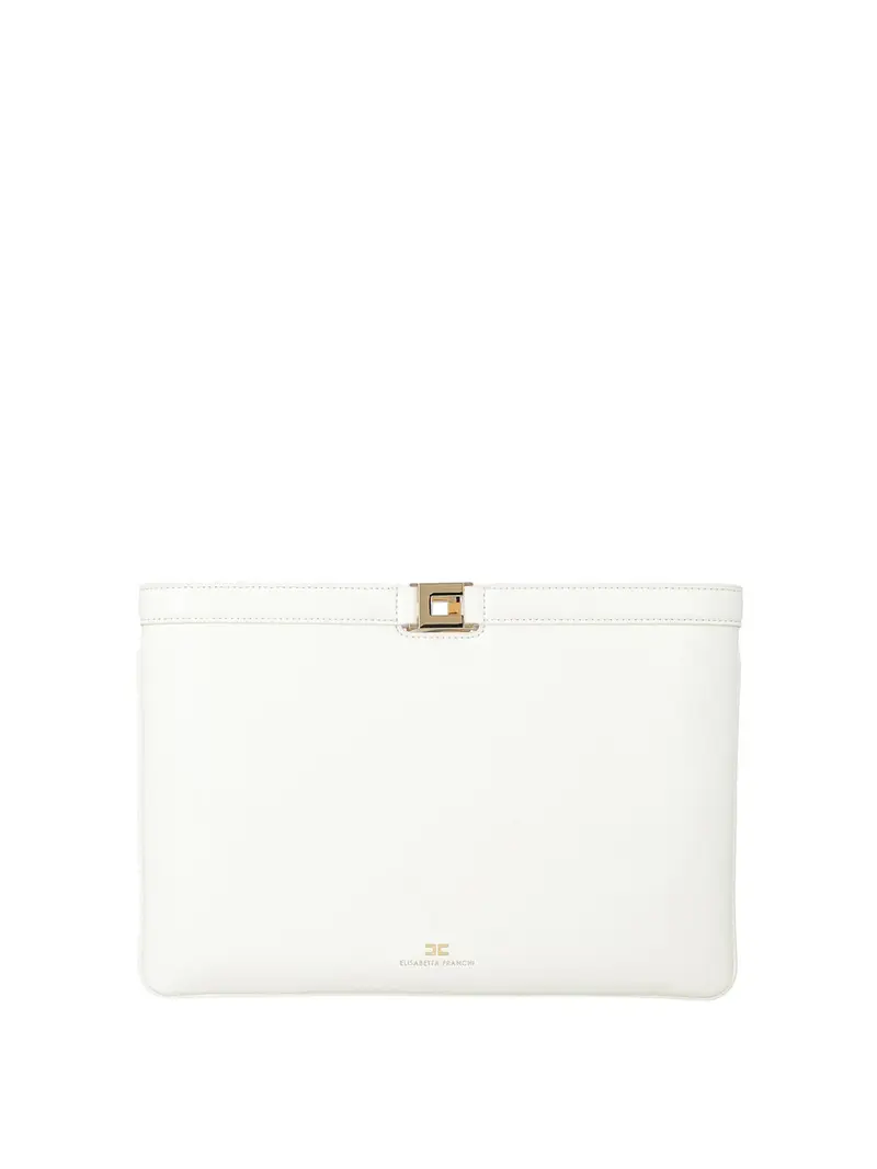 borsa pochette elisabetta franchi da donna - burro Avorio