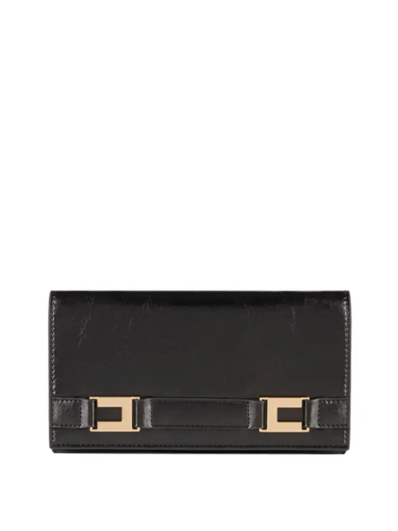borsa pochette elisabetta franchi da donna - nero