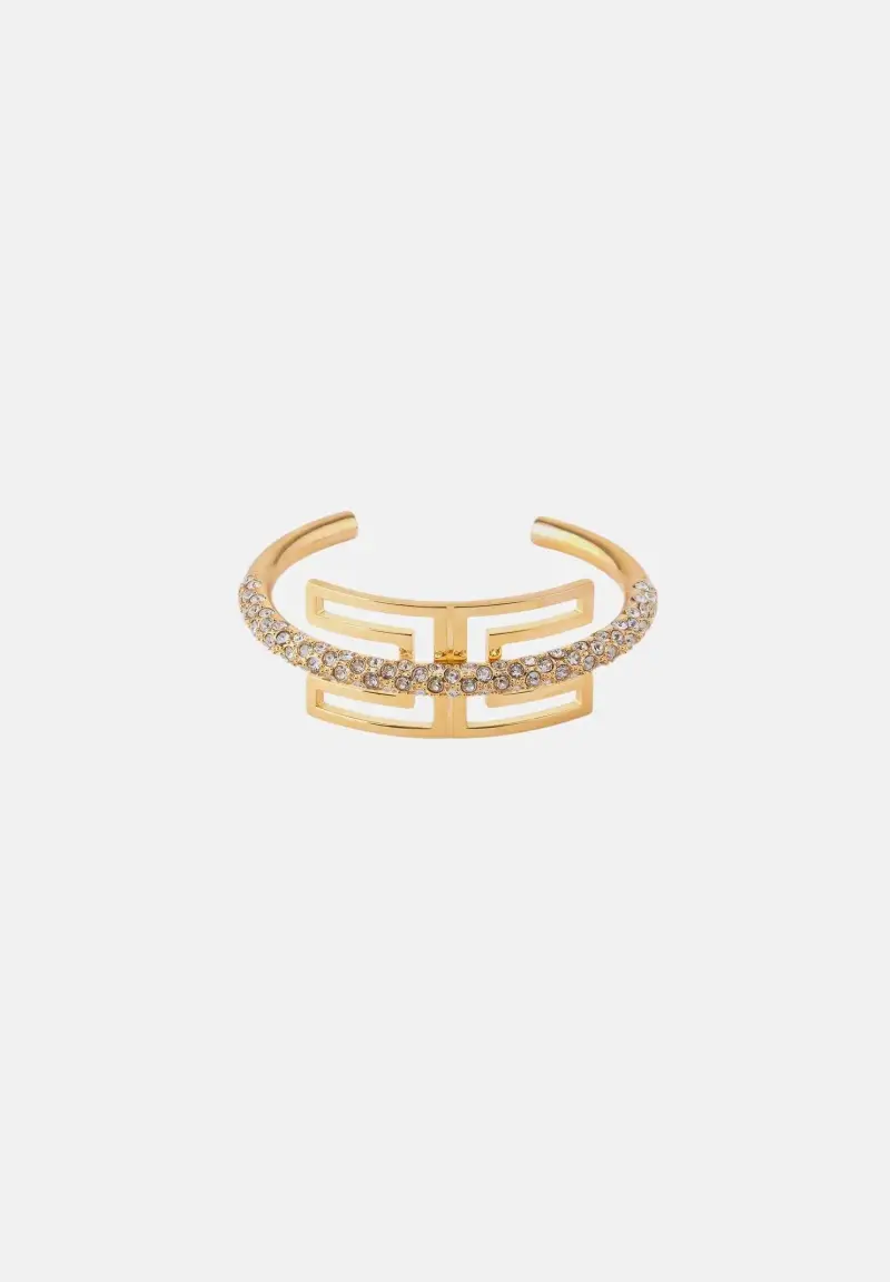 Bracciale oro da donna con strass