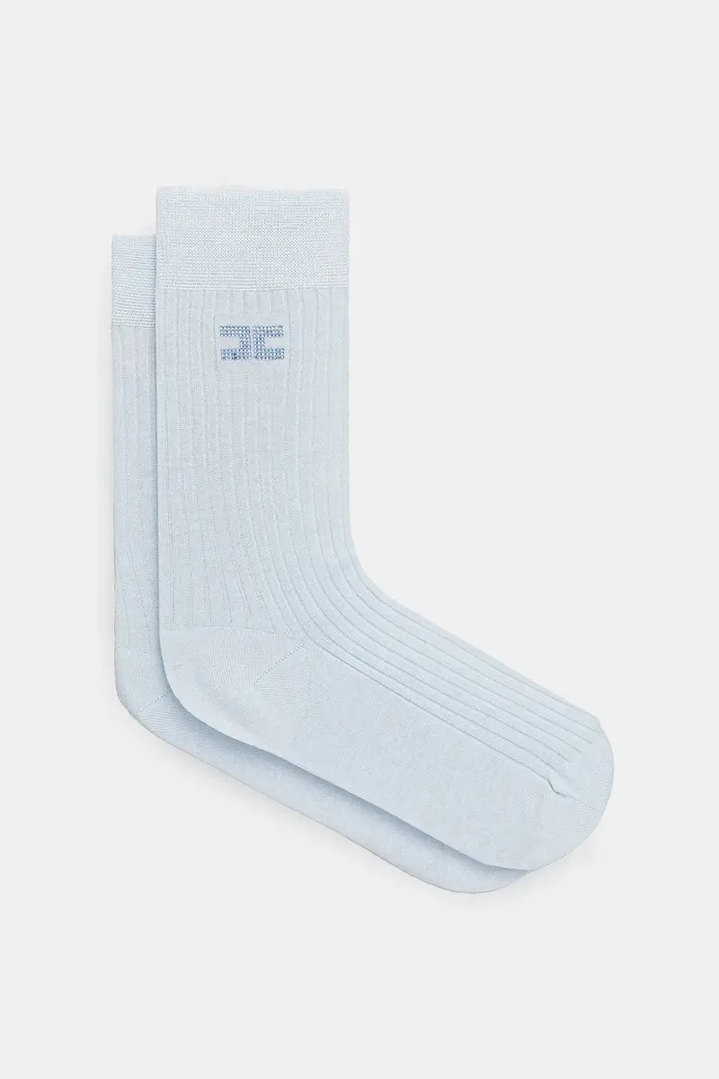 calzini in cotone colore blu CZ08L52E2